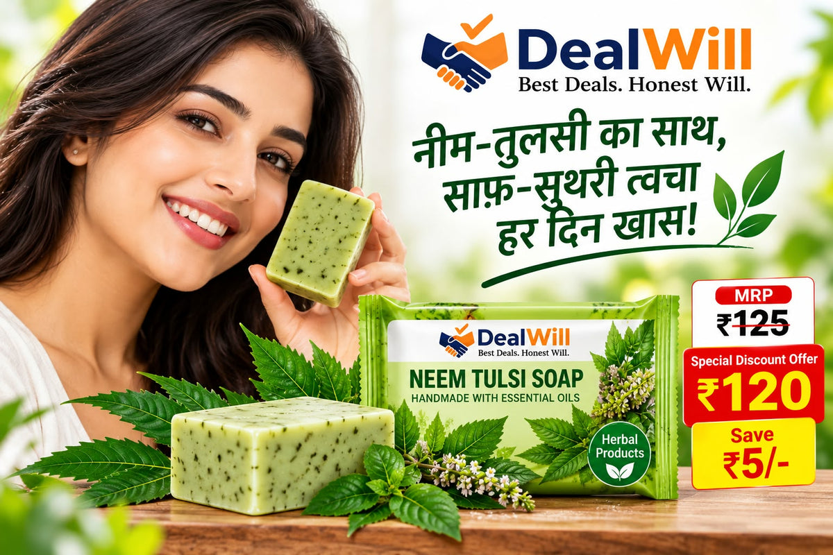 DealWill Neem Tulsi Soap ЁЯМ┐тАУ 100 g