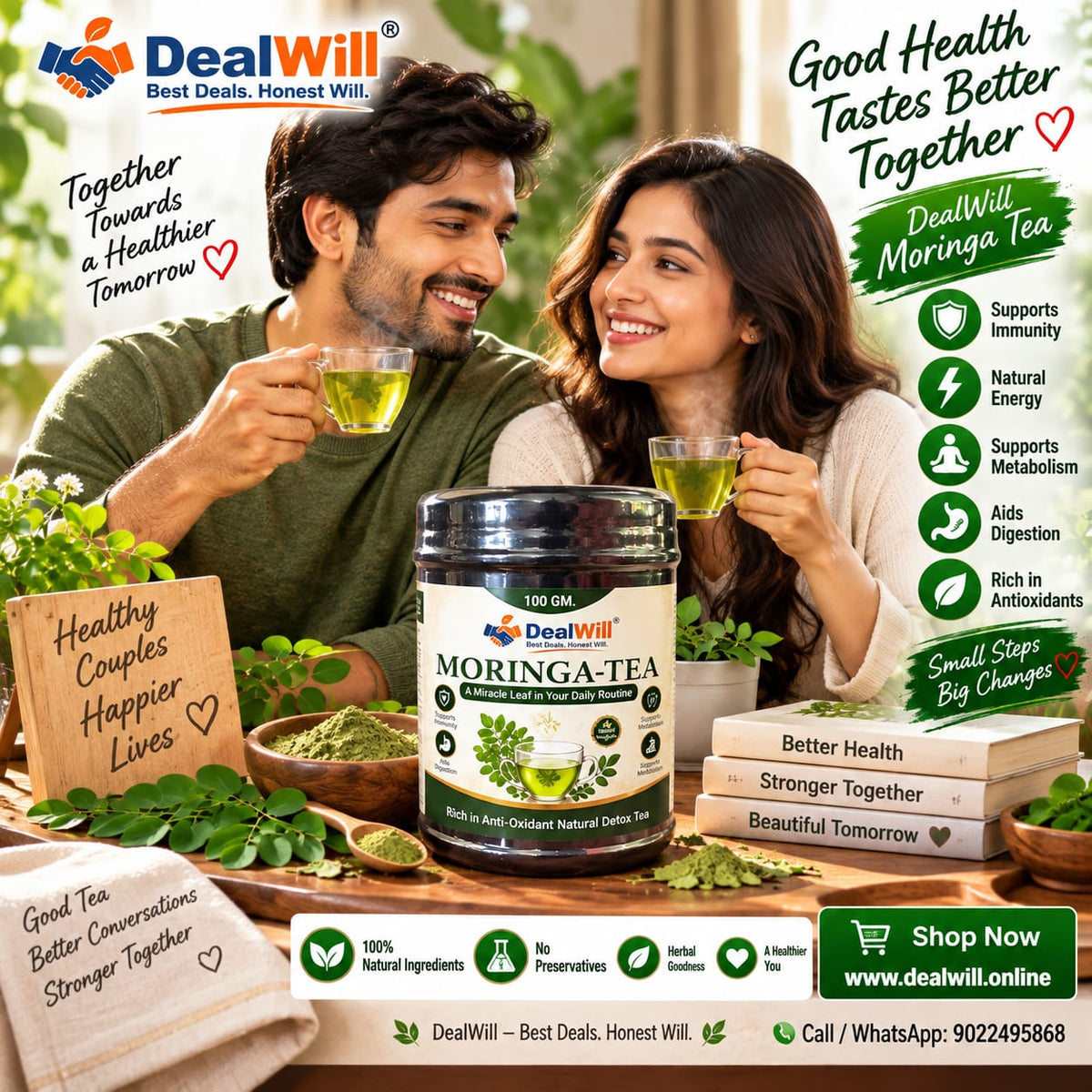 DEALWILL- MORINGA TEA