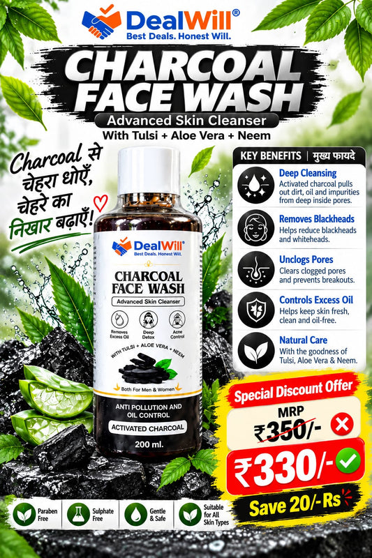 DealLWill Charcoal Facewash - Advance Cleanser 200 ml
