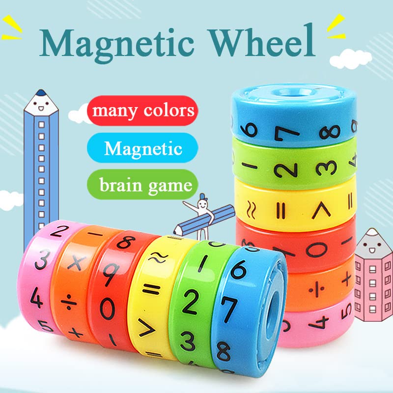 Math Cylinder Circular Shape Educational Abacus Puzzle