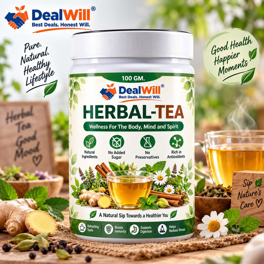 DealWill Herbal Tea – 100 GM | Natural Herbal Wellness Tea
